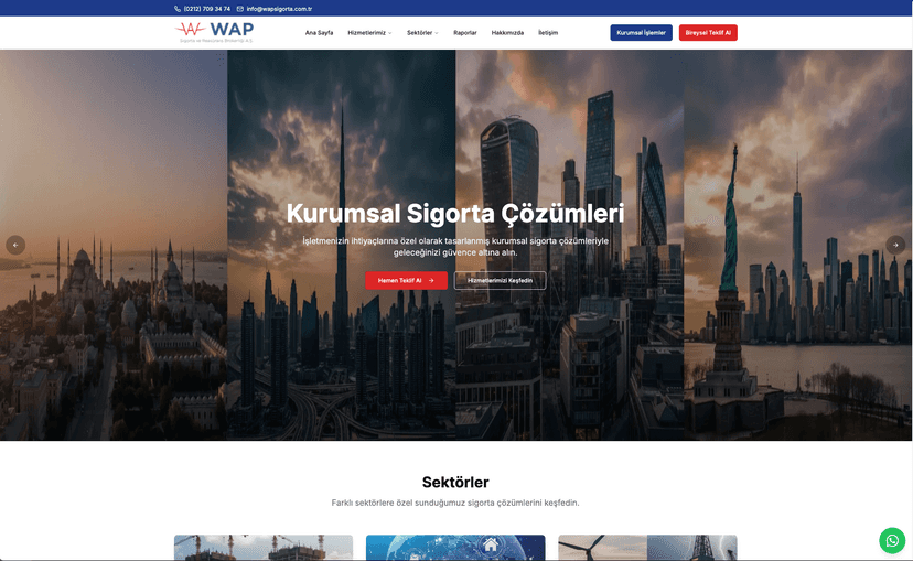 Wapsigorta - Insurance Platform